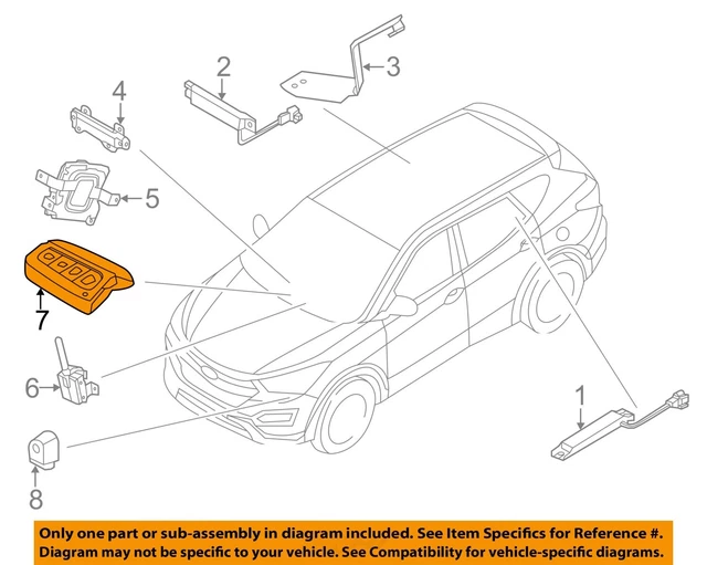 HYUNDAI OEM 13-18 Santa Fe Sport Keyless Entry Components-Transmitter 954404Z200