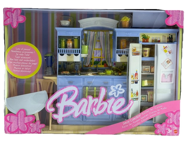 Robe Barbie Mattel N°965 Avec Décor De Fleurs - Tenue De Poupée Vintage