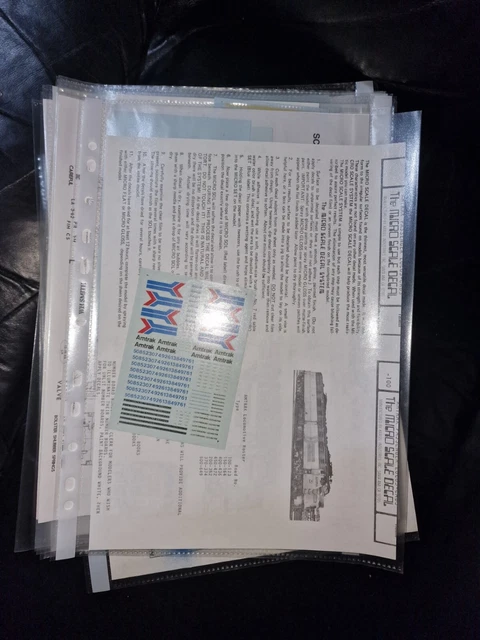 MICROSCALE INDUSTRIES DECALS Fine Quality WATERSLIDES in HO Scale for ...