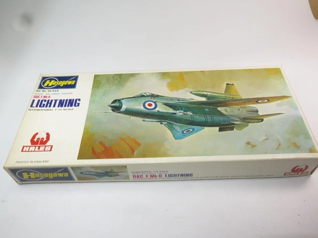 Hasegawa 1/72 Modèle Aircraft Kit BAC Lightning Mk-6 Scellé 1970s