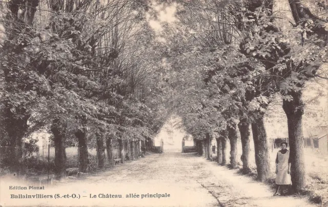 91-BALLAINVILLIERS-Le Chateau allee principale-N 6004-A/0079