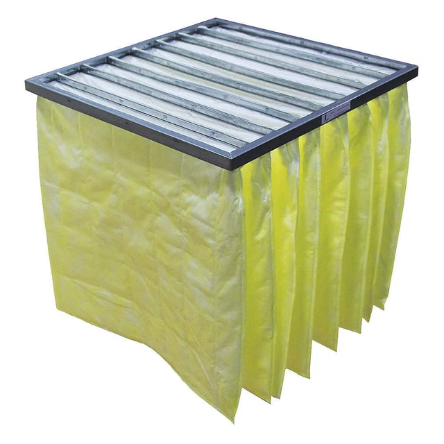 AIR HANDLER 2JUW8 Pocket Air Filter,24x24x15,MERV 14 PK 4