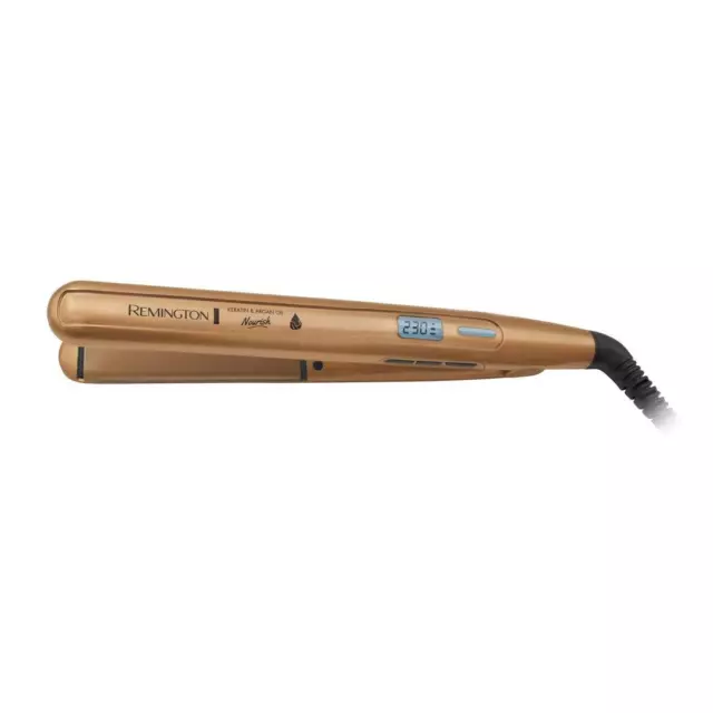 Remington Keratin & Argaon Oil Nourish Hair Straightener- 15 second instant heat