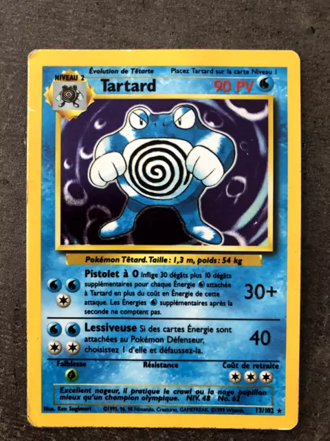 Pokémon Card Tartard Base Set 13/102 Holo, 1999