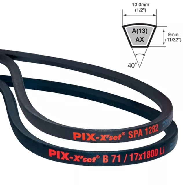 13x800 Li correa trapezoidal clásica según DIN2215 (A31.5) 2