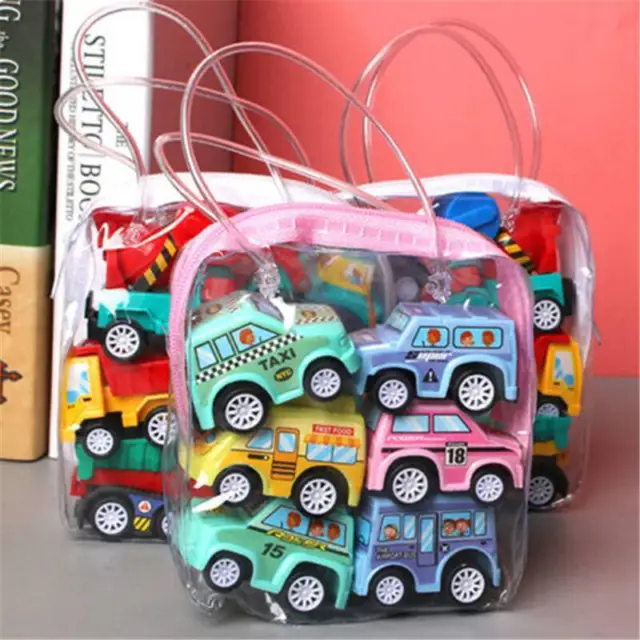 6Pcs/Set Toy Cars Kids 1/2/3 Years Pull Back and Go Vehicles for Baby Gifts