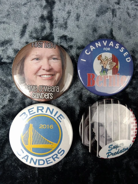 Bernie Sanders / Hillary Clinton 2016 Political Buttons 4 - FREE SHIPPING