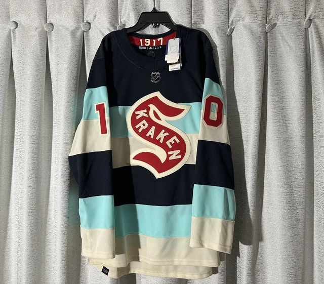 SEATTLE KRAKEN BENIERS Winter Classic 2024 Adidas Authentic Jersey Size