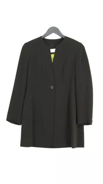 Precis Petite Women's Blazer UK 8 Green Polyester with Viscose Overcoat