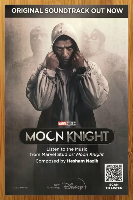 2022 Marvel/Disney Moon Knight Soundtrack Print Ad/Poster Oscar Isaac Official