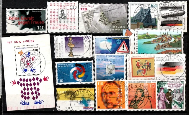 Germany collection....album card with used stamps