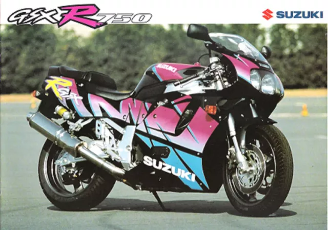 Suzuki GSXR750 UK sales brochure GSXR750WN 1992 model