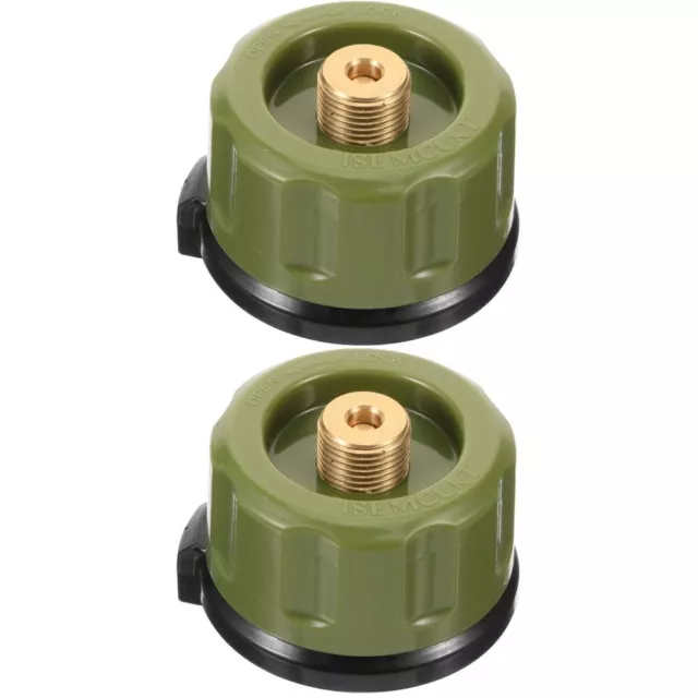 Set of 2 Gastank-Umfüllventil Adapter Für Gasflasche Grillzubehör Camping