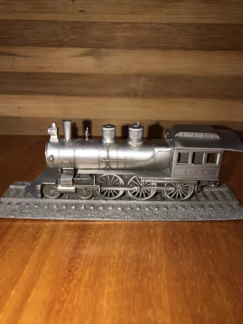 Accurate 1:101 Scale Pewter Model Of Cannonball 382 Train Engine And Track Exc! 2