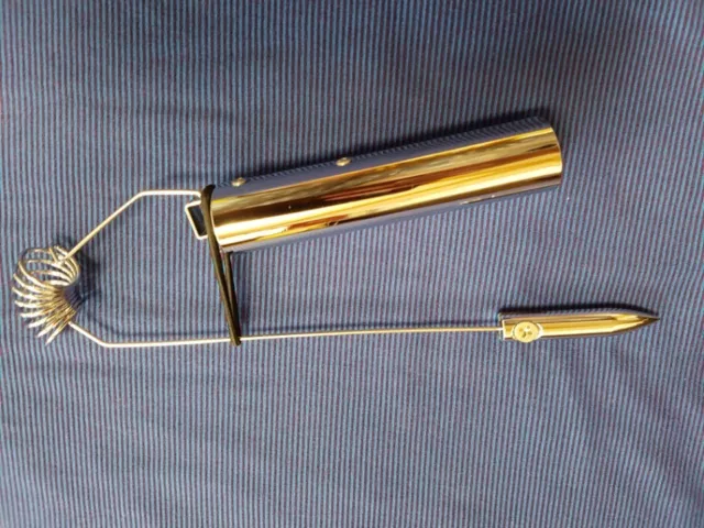 Mineral  Aura Exploration Dowsing Rods Energy Detector Brass Gold Aurameter