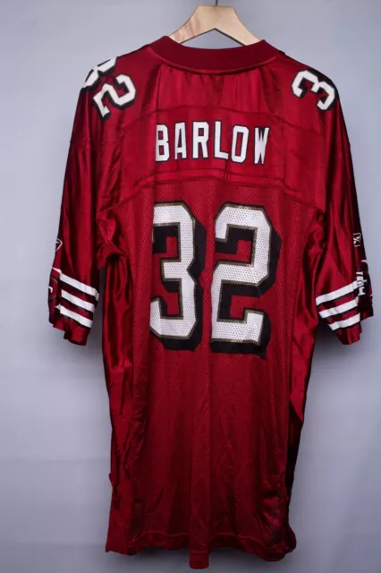 Kevan Barlow #32 San Francisco 49Ers Football Reebok Jersey Size L