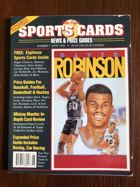 David Robinson Allan Kaye's Sports Cards 1992 June Issue #7 News & Price Guides