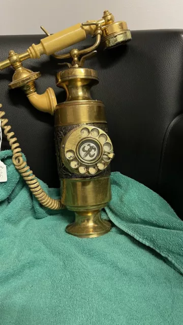 VINTAGE BRASS  Telephone Not Tested