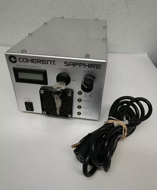 Coherent Sapphire CDRH LP  1041441  REV ai Laser System UNIT W/Power Adapter