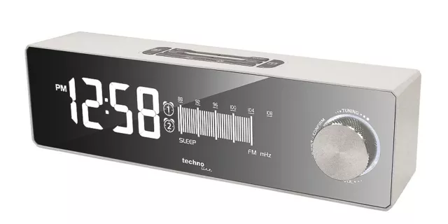 TechnoLine Wt 483 Numérique Radio-Réveil USB Fonction Affichage de Miroir LED