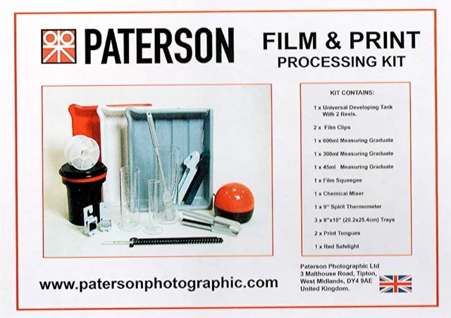 Paterson Photographic Darkroom Film And Print Processing Kit :  PTP 572  :