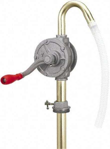 LUMAX Rotary Hand Pump: 0.07 gal/TURN, Oil Lubrication, Aluminum & Steel LX-1318