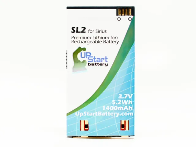 Sirius Stiletto 2 Battery Replacement, 3.7V, 1400mAh, Lifetime Warranty