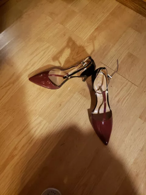 calvin klein heels Burgundy/black heels  9.5