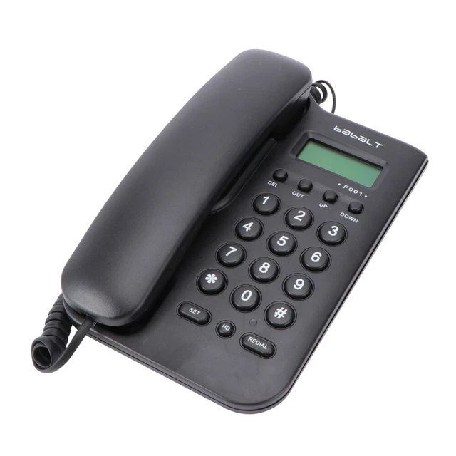 CORDED TELEPHONE CALLER ID Wall Mount Desktop Handset Home Office Phone
