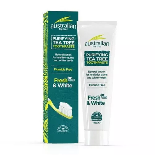 Optima Australian Tea Tree Fresh & White Tea Tree Toothpaste 100ml x 3 Tubes