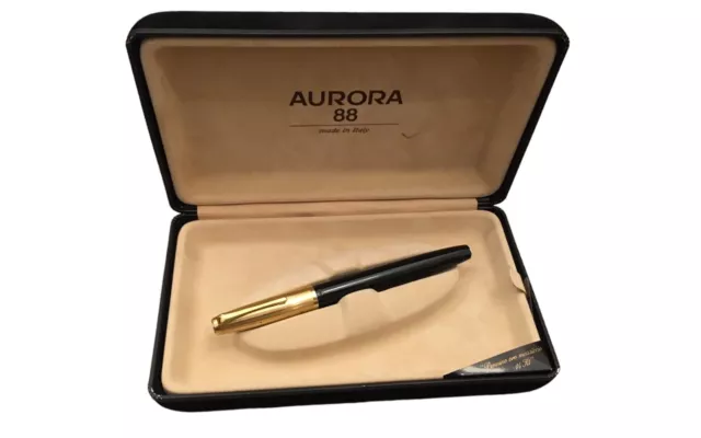 Rara penna stilografica Aurora 88 duo cart vintage