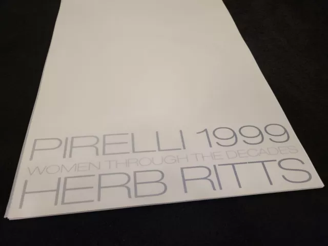 Vintage 1999 Pirelli Calendar Women Through The Ages By Herb Ritts. New Unused