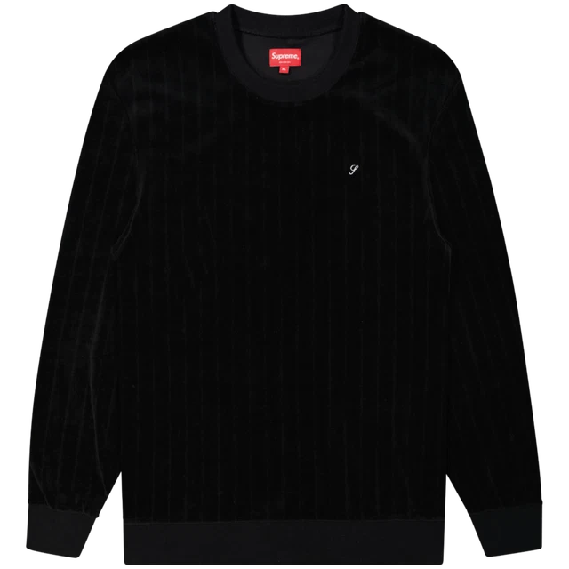 supreme velour crewneck