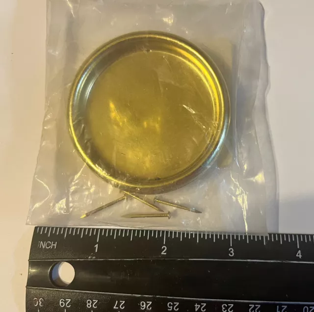 2 Pc  2 1/8”  Brass Finish Cup Pulls For Sliding Door