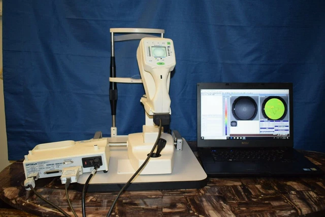 Optikon Keratron Scout Corneal Topographer with desktop base wired and wireless