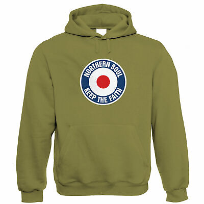 Keep The Faith MOD Target Hoodie - Northern Soul Scooter - Gift for Dad