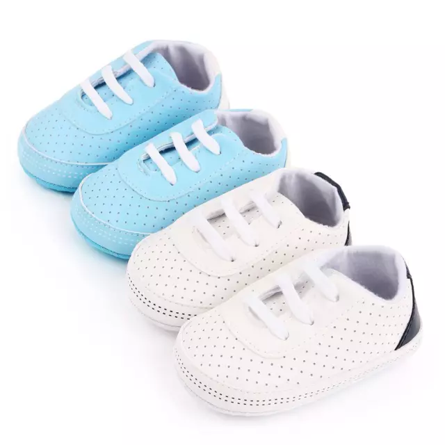 Baby Girls Boys Pram Crib Shoes Soft Infant Trainers Newborn Prewalker Slippers