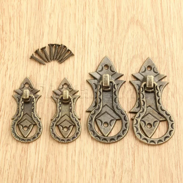 2/10X Furniture Hardware Cabinet Drawer Pull Knobs Vintage Cupboard Door Handles