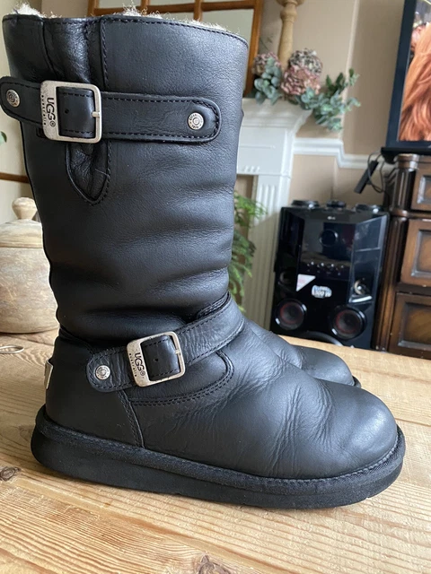 Leather Kensington Ugg Boots Size 6 FOR SALE PicClick UK