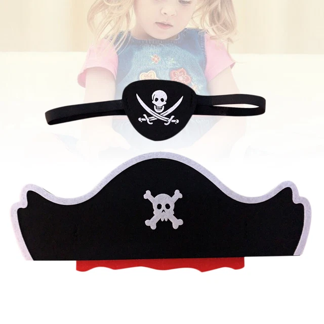 Chapeau de pirate Cache-oeil pour les enfants et les adolescents Chapeau de pirate Cache-oeil pour les enfants et les adolescents