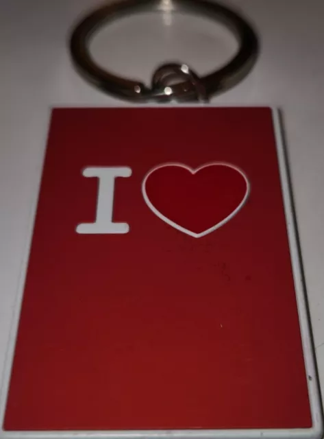 Red "I Love " Magnet/ Keychain