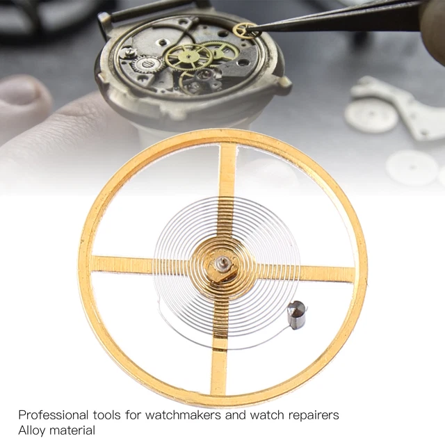 8205 Watch Movement Balance Wheel Alloy Full Swing Hairspring Watch Repair DGD