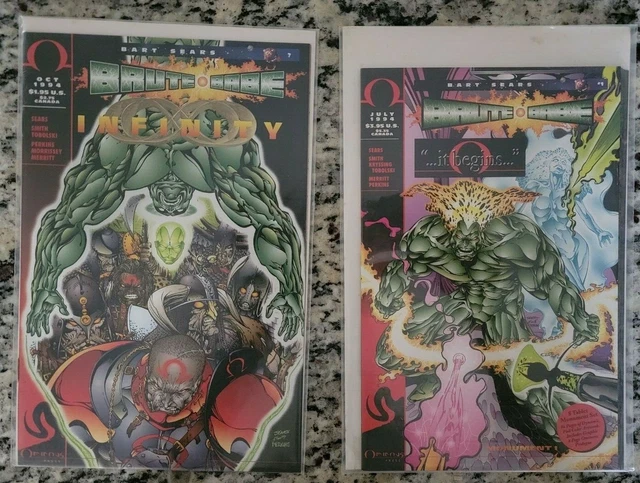 BRUTE and BABE Infinity Ashcan + Monument Prologue Set Bart Sears 1994 VF-NM