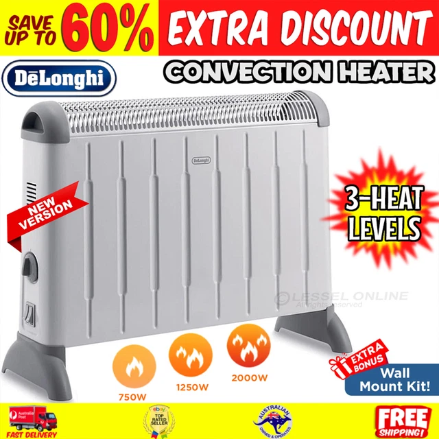 GERMANICA CONVECTION FLOOR Heater Adjustable Thermostat 3 Power Settings  2000W— $39.99 - PicClick AU
