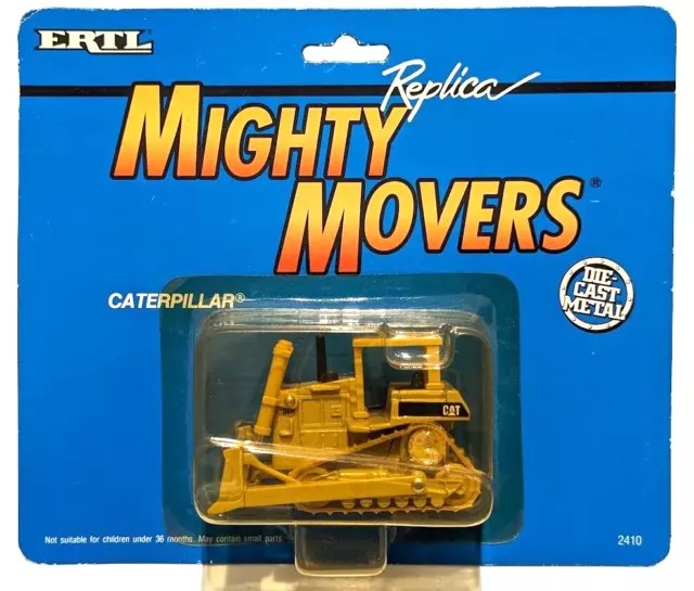 1:64 Scale ERTL Mighty Movers 2416 Caterpillar D6H Bulldozer - MIP