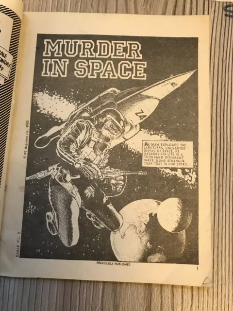 Eagle Picture Library Fleetway Library No. 2 Murder in Space 1985 IPC Magazines 2