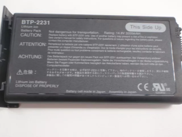 Acer Btp-30A1 Battery Pack 14.8V 3200 Mah New