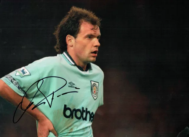 Fotografia autentica firmata Uwe ROSLER 16x12 AFTAL COA Manchester City