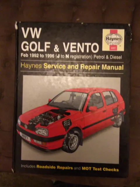 VW Golf & VENTO classic car workshop manual