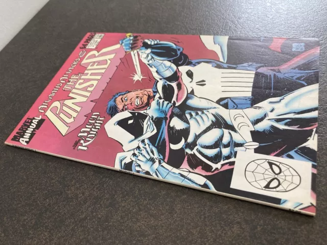 Punisher Annual 2 1St Moon Knight Battle 1989 Vf Original Owner Atlantis Attacks 3